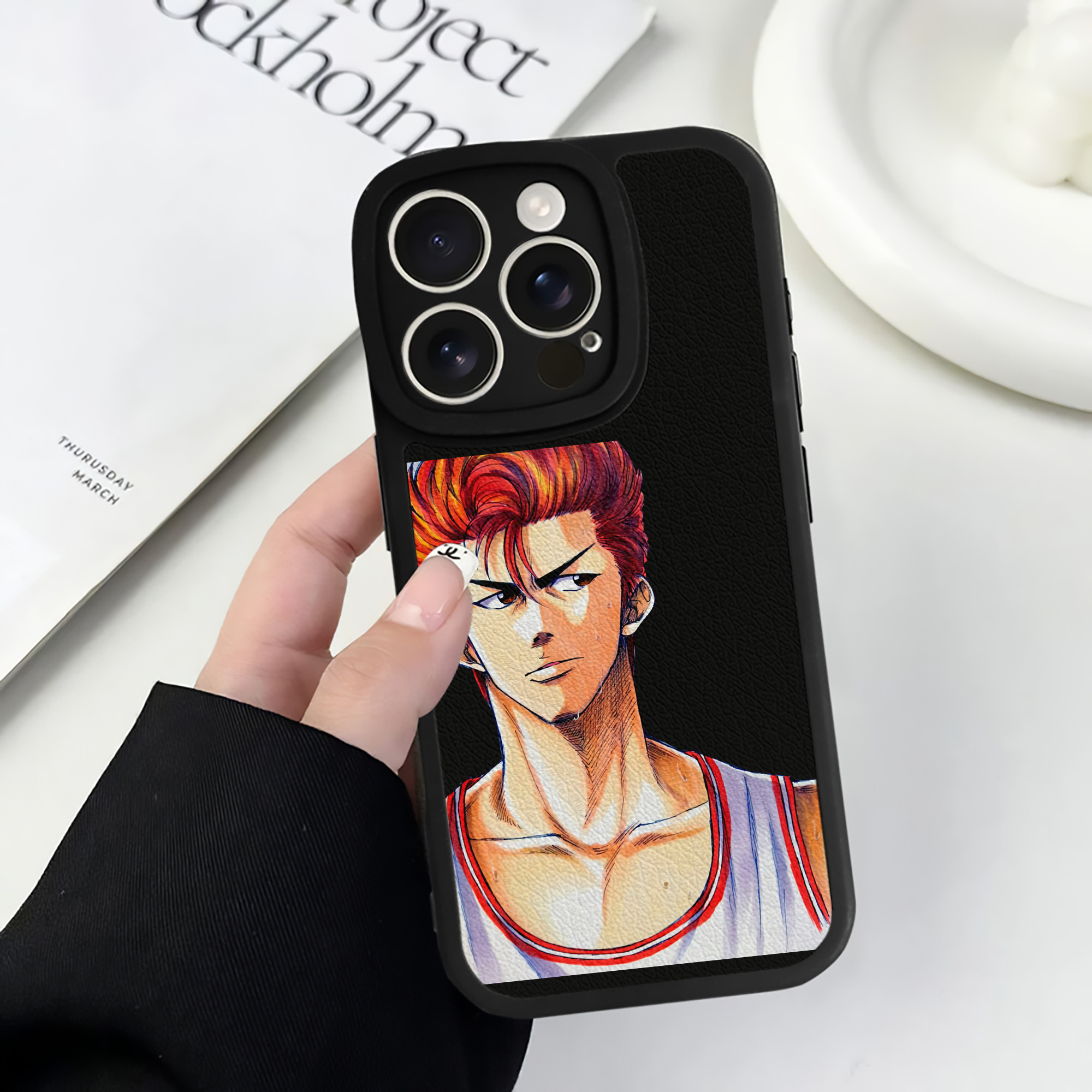 （画像用） SLAM DUNK／スラムダンク 【iPhone 16シリーズ対応】シリコンスマホケース（レザー調） 材質：シリコン